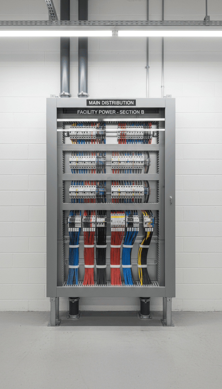 Electrical panel installation and wiring