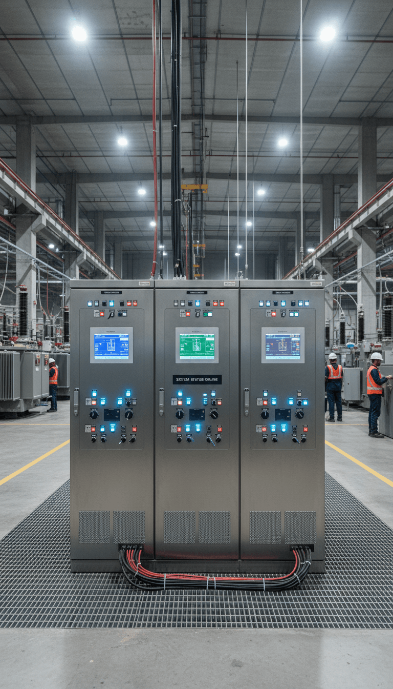 Medium voltage control panel system