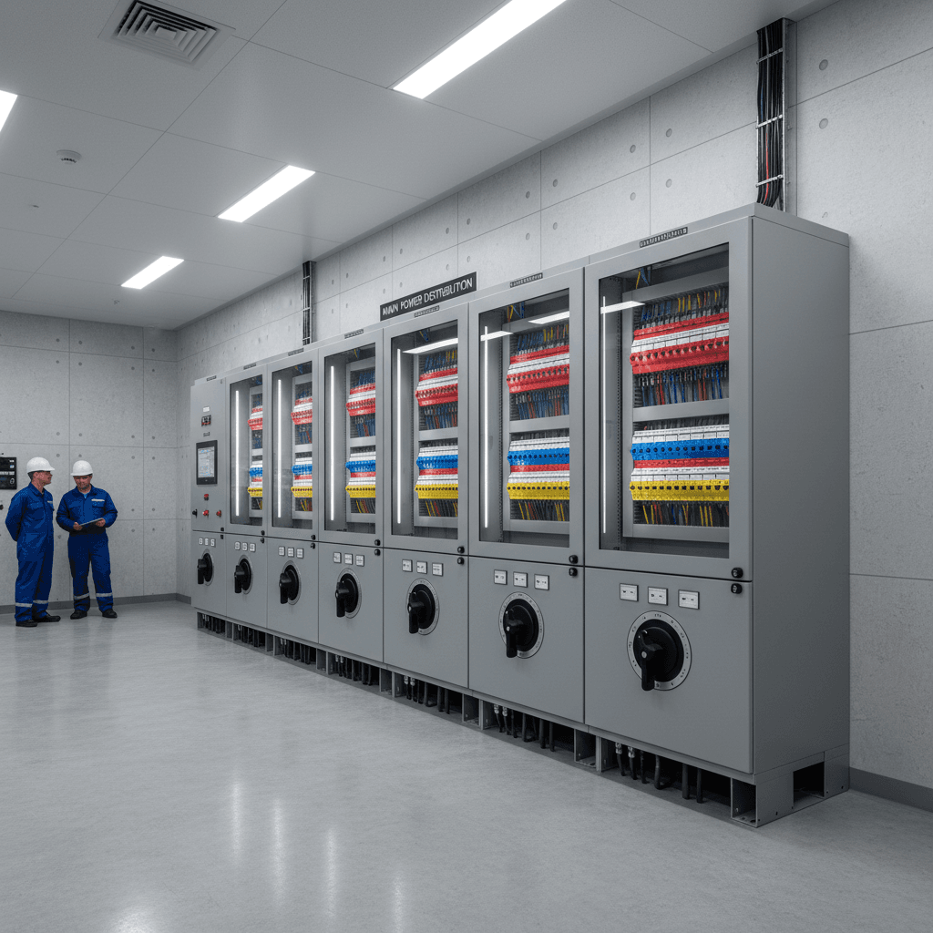 Electrical panel and switchgear installation