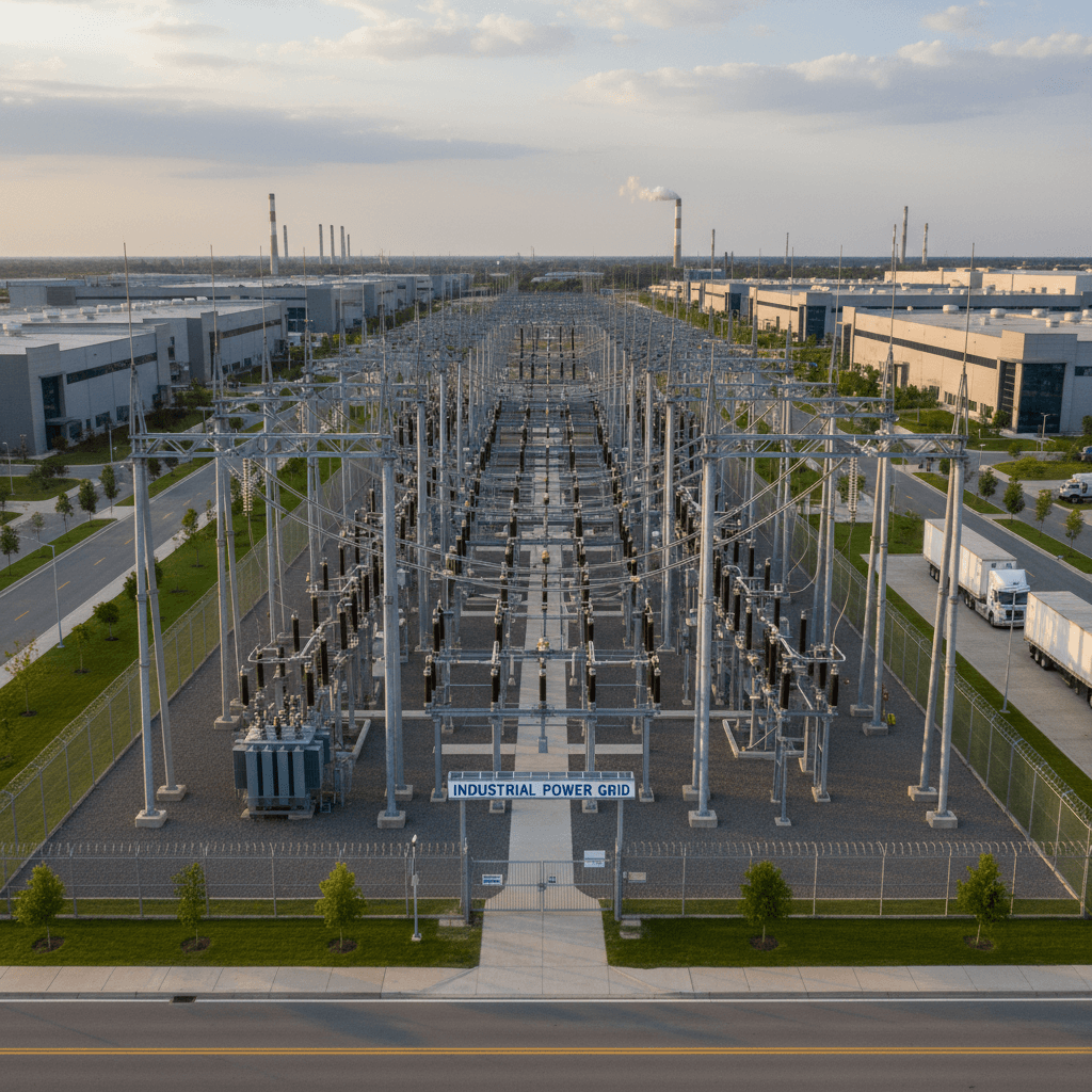 Electrical substation project completion