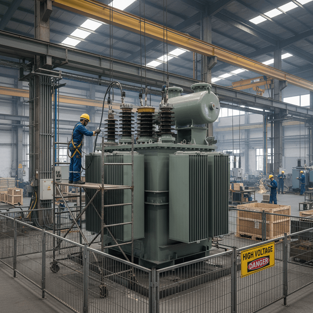 Transformer capacity upgrade installation