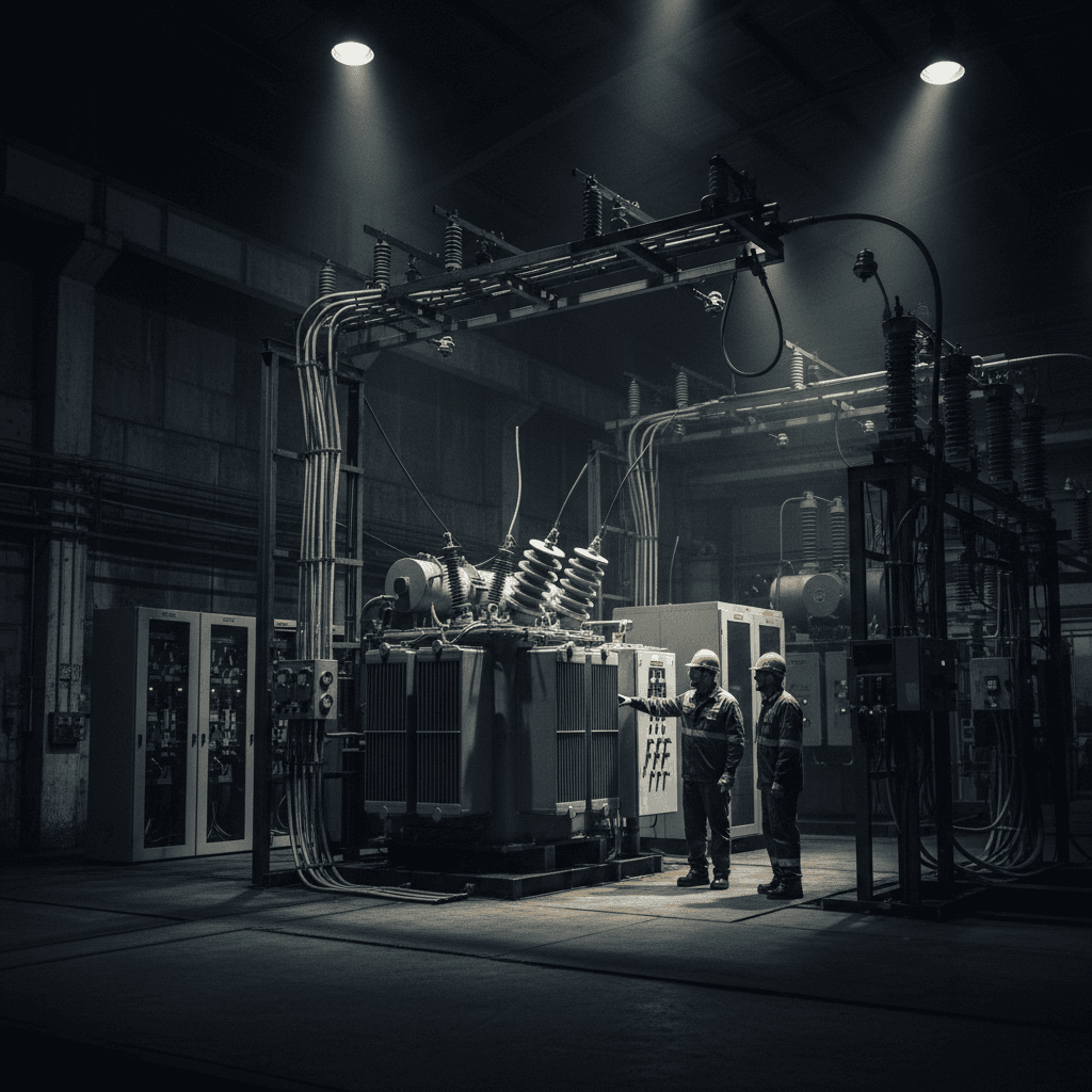 Industrial facility power increase installation