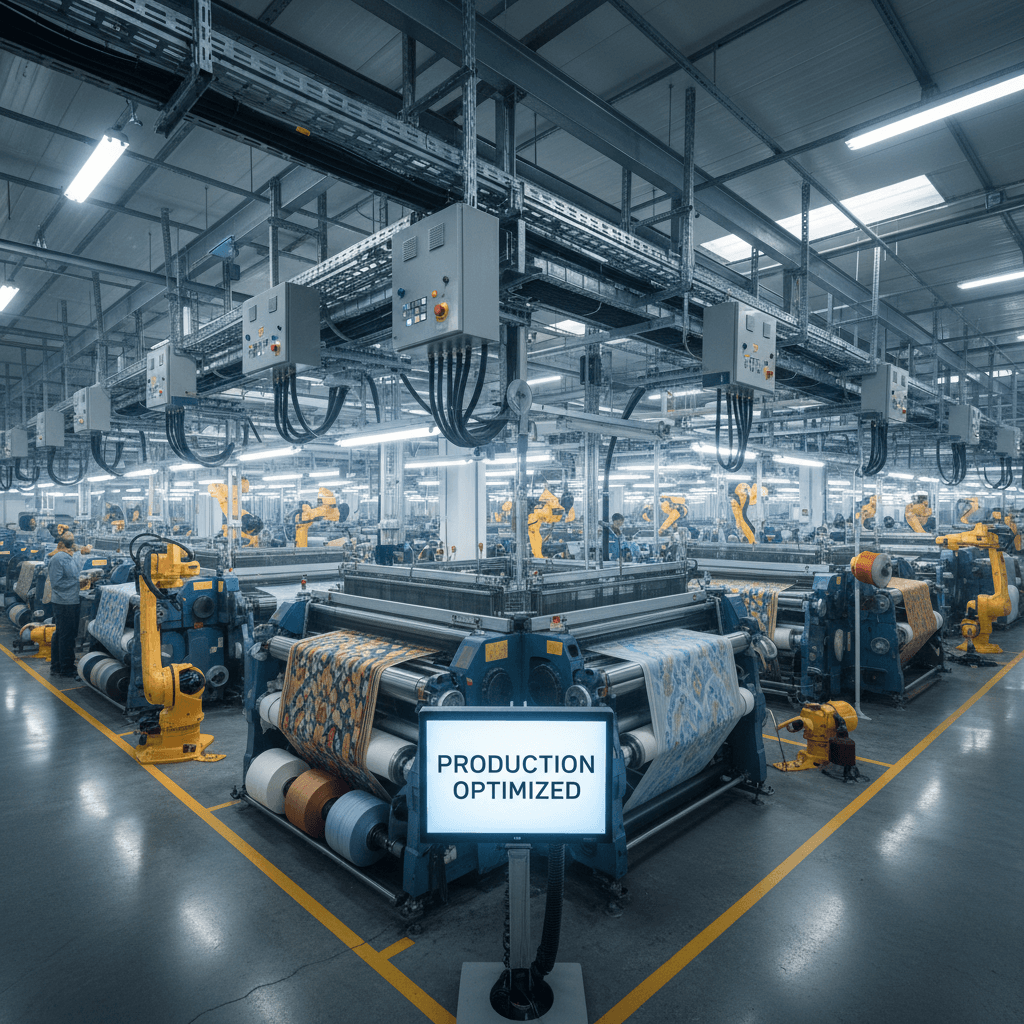 Textile manufacturing electrical infrastructure